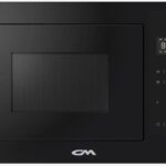 SUN - 60CM BUILT-IN MICROWAVE & GRILL, 34L CAPACITY, BLACK OUTSIDE, LED FULL TOUCH CONTROL, MICROWAVE & GRILL & CONVECTION FUNCTION, BLACK DOOR GLASS