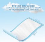 Cute 'n' Cuddle Baby Disposable Changing Mats, 60x45cm Blue Pack of 30, Waterproof, Ultra-Soft & Highly Absorbent Diaper Changing Pads, Leakproof Underpads for Newborns & Infants - Image 3