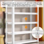 Heavy Duty 5-Tier Metal Storage Shelves Adjustable Boltless Shelving Rack for Garage Warehouse Basement & Pantry nization Easy Assembly Steel Construction - Image 4