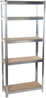 Kinzo Storage Shelving Unit 5 Shelves Heavy Duty Max 750 kg No Screws MDF - Image 4