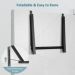 Over The Door Clothes Hanger, Foldable Over The Door Hanger, Over The Door Drying Rack for Coat, Space Saving Small Clothes Rack Door Hangers for Clothing, Black - Image 4