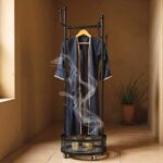 Clothes Incense Burner Stand – 165cm Tall Bakhoor Hanger with Oud Incense Holder – Garment Rack for Thobe, Abaya & Accessories (Black) - Image 4