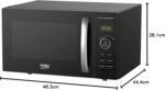 Beko Combination Microwave MCF25310B | Black | Large 25L Capacity | 900W Microwave Power | 1950W Convection Oven | 1950W Grill - Image 10