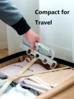 Folding Clothes Hanger, Portable Mini Drying Rack Closet Organizer Space Saver for Indoor, Travel, Camping - Image 5
