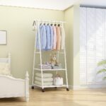Fitto Coat Rack Multi-Function, Removable for Bedroom, Hanging Clothes, with Wheels, Floor Standing Triangle Hanger, Coat Rack Stand, Color: LYJ3 2 - Image 5