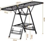 Foldable Clothes Drying Rack, 3 Tier Laundry Dry Rack Height Adjustable Clothes Hanger Stand Drying Racks, Laundry Drying Rack Stand for Sheets Towels & Clothing - Image 5