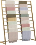 10 Tier Metal Scarf Organizer Holder, Freestanding Display Stand for Commercial Clothing Retail Store Towel Rack Ties Belt Pants Hanging Rack