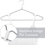 HOUSE DAY Metal Hangers Plastic Hangers 20 Pack - Shirt Hangers for Clothes Space Saving Clothes Hangers Rubber Coat Hangers for Adult Heavy Duty Hangers Strong Anti-Slip Hangers Wire Hangers - Image 4