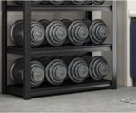 Heavy Du 3 5 Tier Adjustable Metal Sto Rack Kitchen er's Shelf Versatile Shelving Unit for Ga Office Living Room Outdoor Black 50x35x118cm - Image 6