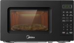 Midea 20L Solo Microwave Oven with Digital Touch Control, 700W, Child Lock, Memory Function, Defrost-by-weight-or-time, Fast Reheat, Push Button Door Opening, Best for Home & Office, Black, EM721BK