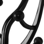 Heavy Duty Coat Rack Freestanding Wood Tree Rack with 8 Hooks, Unique Design Tree Branch-look, Premium Coat Tree Clothes Hanger Stand with Sphere Base for Entryway, Hallway, Bedroom-Load 160lbs Black - Image 9
