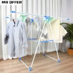 Heavy Duty Foldable Clothes Drying Rack with Adjustable Folding Wings, Easy Storage, Suitable for Indoor and Outdoor Use – Laundry Hanging Stand and Dryer منشر غسيل قابل للطيClothes Hanger - Image 2