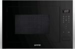 Gorenje Bm251S7Xg, 60 Cm Built In Microwave With Grill, 25 Liters Capacity, Multi Level Baking, 10 Preinstalled Programs,Black, 1 Year Warranty