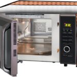 The Furnishing Tree Microwave Oven Cover for LG 28 L Convection Microwave Oven MJ2886BFUM Surface Pattern Brown