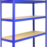 Monster Racking T- Rax Garage Shelving Unit Extra Wide - 5 Tier Heavy Duty Rack for Storage Steel Utility Shelves | Metal & MDF Boltless Assembly System | 180cm x 120cm x 45cm | 1400KG Capacity