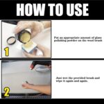 PINKE Glass Polishing Powder, Glass Polishing Scratch Remover, Polish Cleaner, High Grade Car Glasses Powder Car Glasses Powders Cleaning, Cars Window Screen Cleaner - Image 5