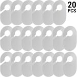 IFAMIO 20 Pack Clothing Rack Size Dividers Blank Closet Separators for Clothes Baby Closet Size Divider Hooks Wardrobe Large Hangers Clothing Size Dividers for Racks Hanging Closet Organizer - Image 2