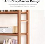 5-Tier Shelving Wooden Storage Rack Adjustable Shelves, Standing Storage Shelf Units for Entryway, Kitchen, Living Room, Bathroom,19.7" D x 9.2" W x 55.5" H - Image 4