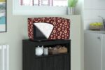 The Furnishing Tree Microwave Oven Cover for IFB 30 L Convection 30FRC2 Floral Pattern Coffee - Image 2