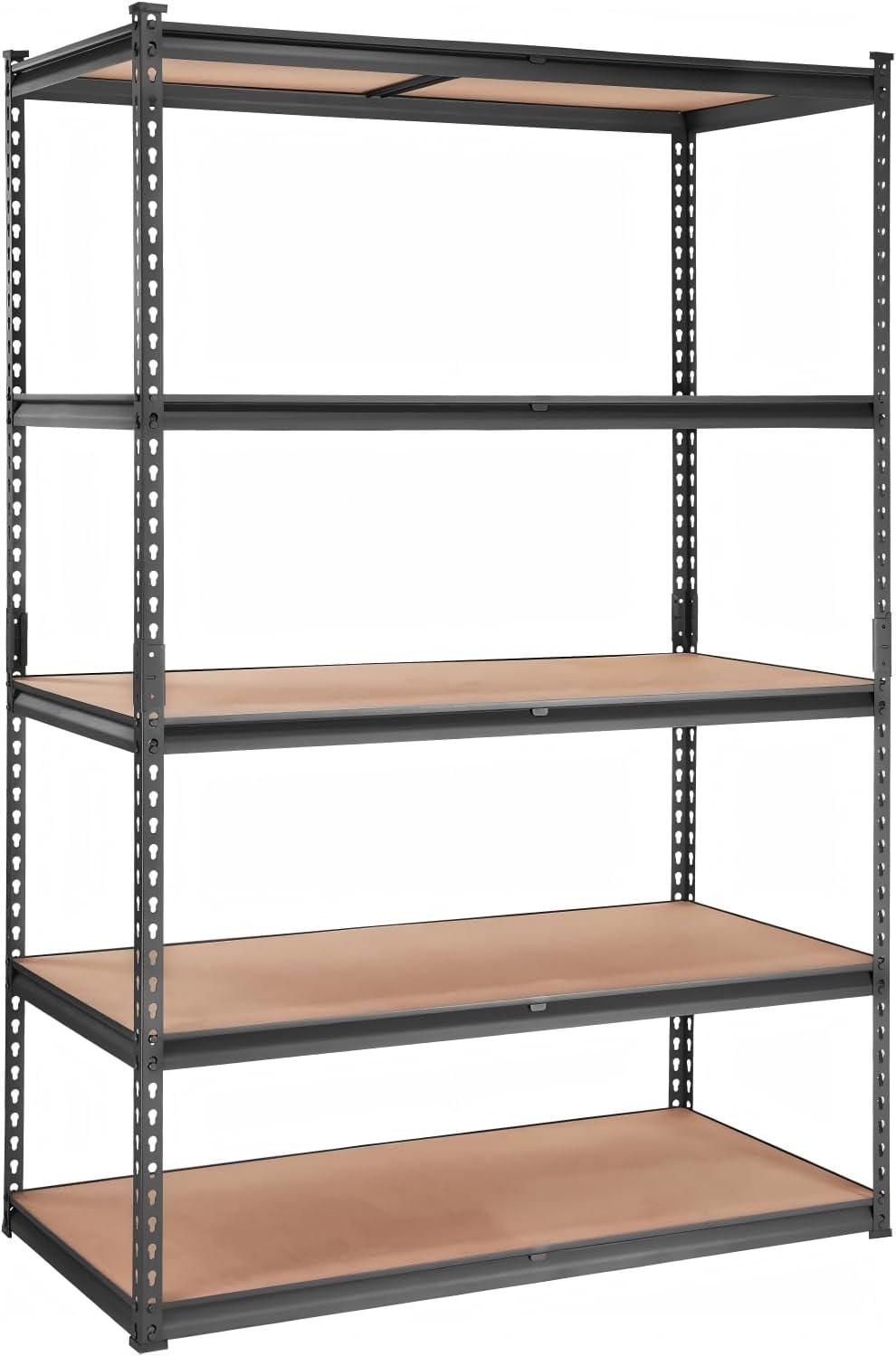 61DjmbKtthL._AC_SL1500_.jpg PeakPursuit Storage Shelving Unit, 5-Tier Adjustable Metal Storage Shelves, 48" L x 24" W x 72" H Heavy Duty Garage Storage Shelves for Kitchen Pantry Basement Bathroom Laundry - Image 1