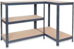 EAZILIFE The Shopfitting Shop 5 Tier Boltless Garage Shelving Workshop Storage Racking Shelves Heavy Duty GREY Metal - Image 5