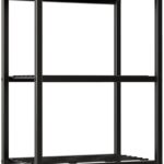 Storage Shelves, 5-Tier Metal Shelving Unit with Adjustable Feet, Compact Shelf Organizer for Garage, Kitchen, Pantry and Closet Organization,11.8" x 17.7" x 56.3", Black
