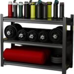 Heavy Duty 5-Tier Garage Shelving Unit - Adjustable Metal Storage Rack with Lockable Wheels Industrial-Grade Standalone Shelf for Warehouse or Shed (80x40x80cm)