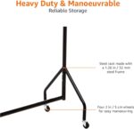 Amazon Basics Heavy Duty Clothes Rail Garment Rail, 1.21 x 1.52 m, Black - Image 4