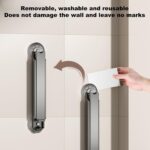 Clothes Drying Rack Wall Mounted, Retractable Clothes Drying Rack,Dish Drying Rack with Suction Cups for Laundry Room Organization and Storage, Clothes Hanger for Dorm, Closet, Balcony(Black) - Image 7