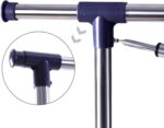 SONGMICS Adjustable Garment Rack Clothes Hanging Rail Stand with Middle Rail - Stainless Steel Clad Pipe LLR41L - Image 9