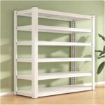 Garage Shelves 6-Tier Metal Shelving Unit, 183cm/198cm High Adjustable Garage Shelves, Industrial Utility Shelf Rack For Garage Warehouse Basement, Boltless Assembly(100x40x183cm)