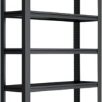 Heavy Duty Metal Storage Shelves 5-Tier Adjustable Rack Boltless Assembly for Garage Warehouse Basement & Pantry - Sturdy nization & Versatile Shelving Solution for Home & Business