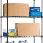 BestOffice 14"x30"x60" Commercial Storage Shelves Heavy Duty Shelving 5 Tier Layer Wire Shelving Unit with Wheels Metal Wire Shelf Standing Garage Shelves Storage Rack,Adjustable NSF Certified(Black)