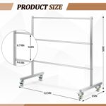 DoubleFill 3 Tier Clothes Hanger Holder Organizer Rack Stand 32.5 ×30 Stainless Steel Clothing Hanger Storage System for Storage in Shopping Mall Specialty Store Laundry Room - Image 2