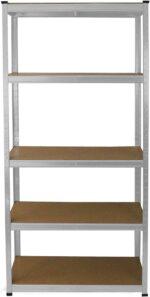 Monster Racking 3 Garage Shelving Units 5 Tier Storage Warehouse Bays Industrial Heavy Duty Boltless Galvanised Steel Shelves/FREE Rubber Mallet & Bay Connectors - Image 6