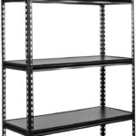5-Tier Medium Duty Storage Shelf Rack for Home, Garage & Warehouse (40CM, Black)