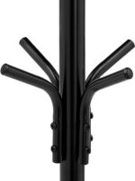 Amazon Basics Metal Coat and Clothes Stand Rack, Black, 49.5 x 49.5 x 169 cm (L x W x H) - Image 4