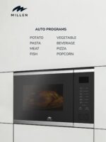 MILLEN Microwave Oven, 25L, 3Y Warranty, Black and Stainless Steel Finish, Touch Control, 900W Microwave Power, 1200W Grill Power, 8 Automatic Programs, MBW 255 IX - Image 4
