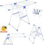 Heavy Duty Foldable Clothes Drying Rack with Adjustable Folding Wings, Easy Storage, Suitable for Indoor and Outdoor Use – Laundry Hanging Stand and Dryer منشر غسيل قابل للطيClothes Hanger - Image 8