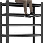 Garage Shelving Unit Rustproof 72"H3000bls Heavy Duty Storage Shelves Easy Assembly 5 Tier Adjustable Metal Steel Utility Shelf Rack Garage Storage Organize for Tools Garage,Basement,Warehouse