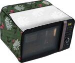 Stylista Microwave Oven Cover for Panasonic 27 L Convection NN-CT645BFDG Petals Pattern Green - Image 4