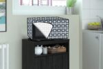 Stylista Microwave Oven Cover for Samsung 21 L Convection CE73JD-B/XTL Lattice Pattern Grey - Image 2