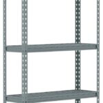 Goplus 5-Tier Metal Shelving Unit, Heavy Duty Wire Storage Rack with Anti-Slip Foot Pads, Height Adjustable Shelves for Warehouse, Kitchen, Living Room, Garage, 12" D x 35.5" W x 72" H