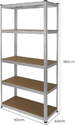 Monster Racking 3 Garage Shelving Units 5 Tier Storage Warehouse Bays Industrial Heavy Duty Boltless Galvanised Steel Shelves/FREE Rubber Mallet & Bay Connectors - Image 9
