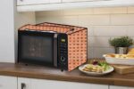The Furnishing Tree Microwave Oven Cover for LG 28 L Convection Microwave Oven MJ2886BFUM Surface Pattern Brown - Image 3