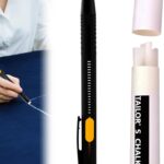 PINKE Heat Erasable Fabric Marker for Sewing, Washable, Heat Erasable Pens for Fabric, Sewing Chalk DIY Markers Pen for Quilting, Embroidery, Suitable for Cotton, Knitted Fabrics (1Pen+20Refills)