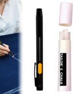 PINKE Heat Erasable Fabric Marker for Sewing, Washable, Heat Erasable Pens for Fabric, Sewing Chalk DIY Markers Pen for Quilting, Embroidery, Suitable for Cotton, Knitted Fabrics (1Pen+20Refills)
