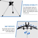 Adjustable T Shirt Display Stand, 32-63 inch T Shirt Display for Adult, Portable Hanging Clothes Display, Hanger Rack for Retail, Boutique, Vendors, Trade Shows, Store, Events(Black) - Image 3
