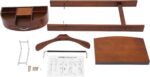 Wood Suit Rack Suit Stand for Man and Women Clothes Valet Suit with Drawer Valet Stands Men Valet Brown Suit Valet for Entryway Office Living Room - Image 8