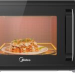 Midea 25L Digital Solo Microwave Oven with 10 Power Levels, 900W, Electronic Touch Control, Child-Safety-Lock, Defrost Function, Fast Reheat, Pull Open Door Handle, Good for Home & Office, EM925A2GUBK